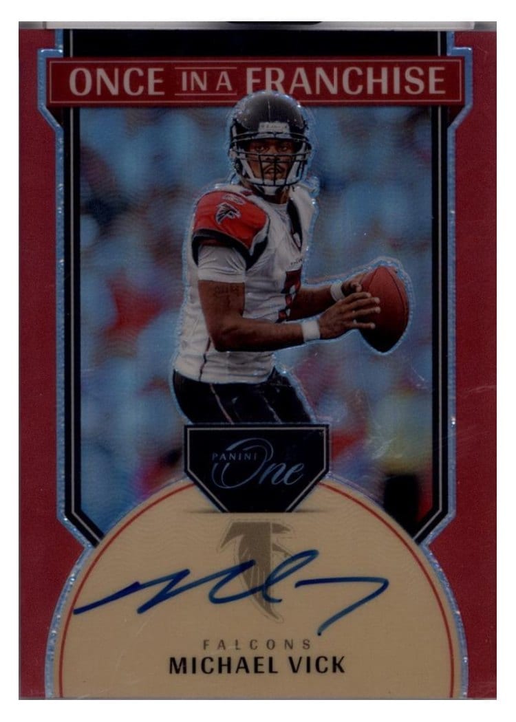 2024 Panini One Once in a Franchise Autographs Michael Vick #352 card