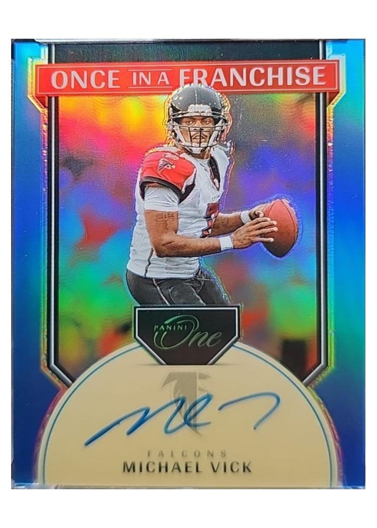 2024 Panini One Once in a Franchise Autographs Michael Vick #352 card