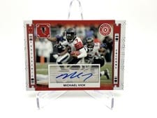 2024 Panini Photogenic In The Action Autographs Michael Vick #IAA-MVI card