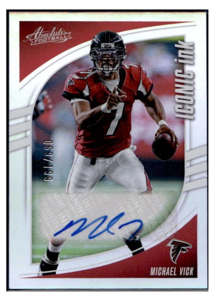 2025 Panini Absolute Iconic Ink Michael Vick #II-MVK card