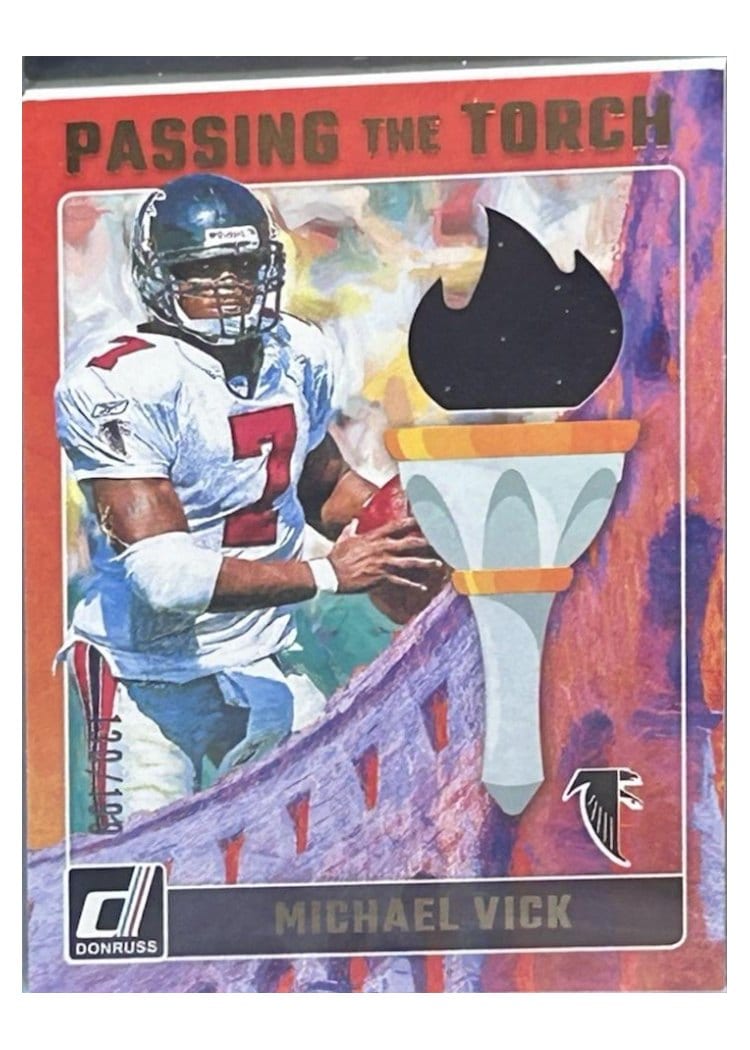 2024 Donruss Passing the Torch Michael Vick / Kirk Cousins #PTT-FAL card
