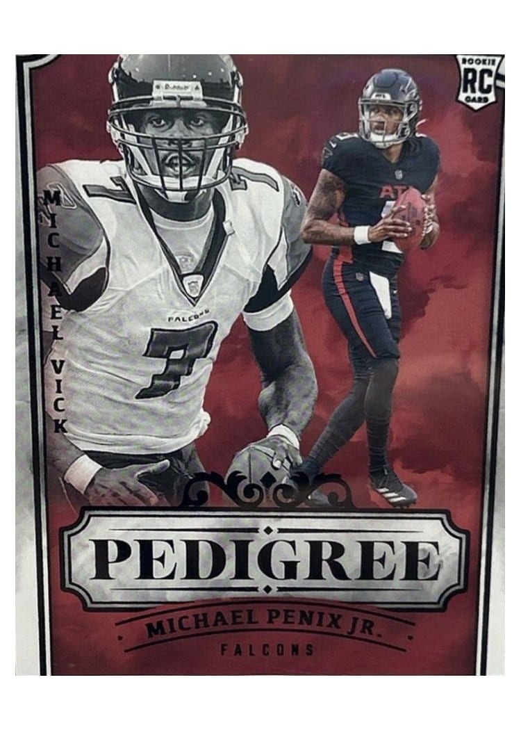 2024 Panini Origins Pedigree Michael Vick / Michael Penix Jr. #13 card