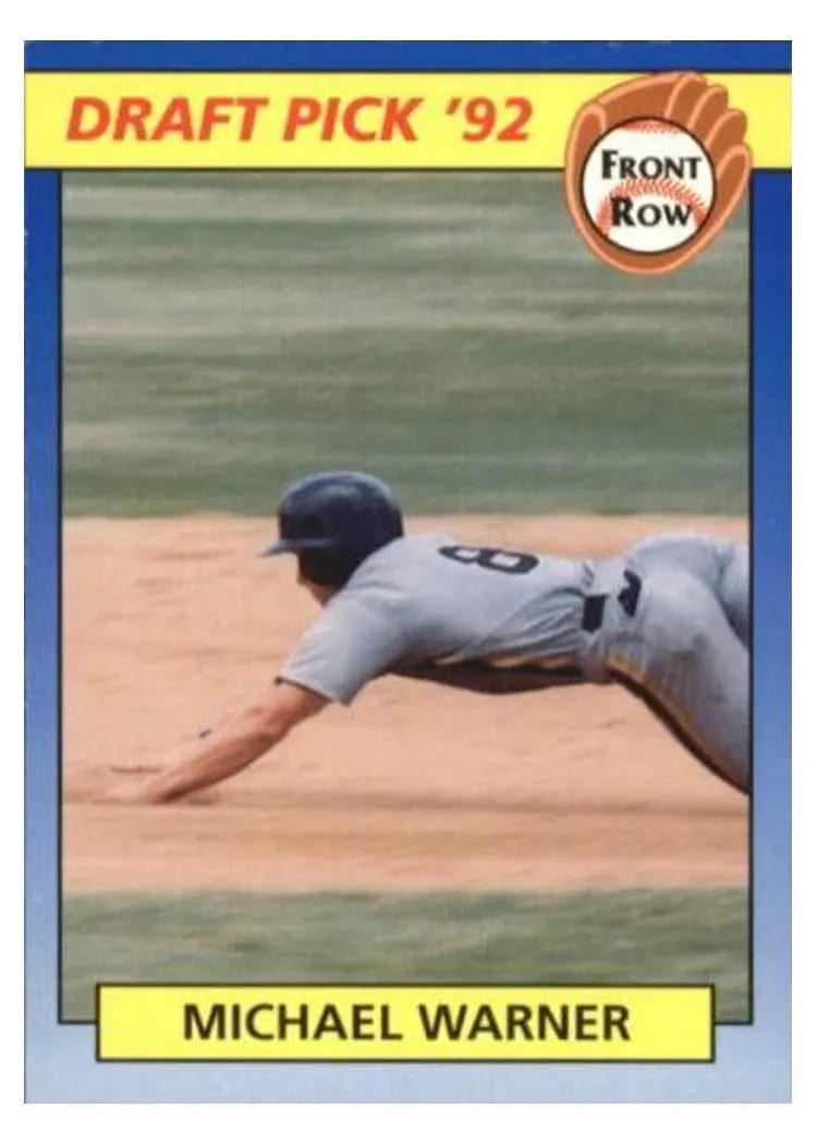 1992 Front Row Draft Picks Michael Warner #71 card