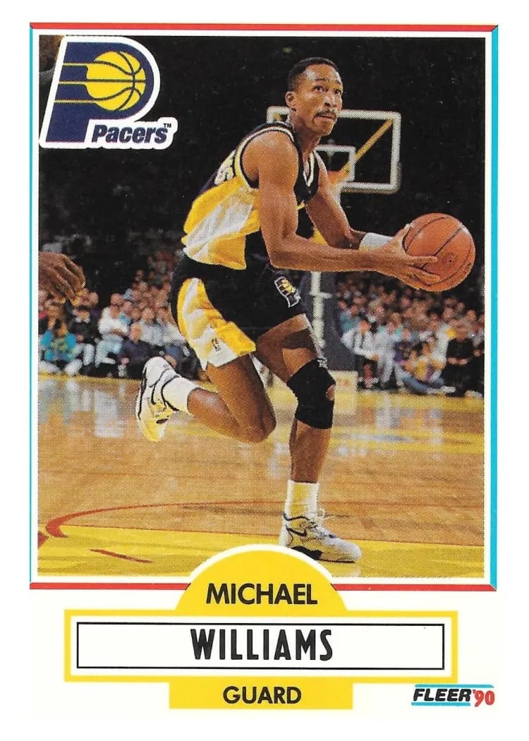1990 Fleer Update Michael Williams #U-39 card