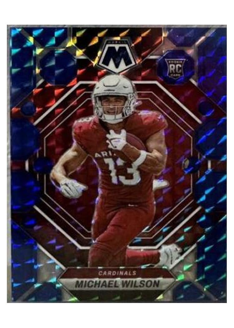 2023 Panini Mosaic Base Set Michael Wilson Blue #350 card