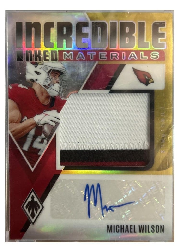 2024 Panini Phoenix Incredible Inked Materials Michael Wilson #IIM-MWN card