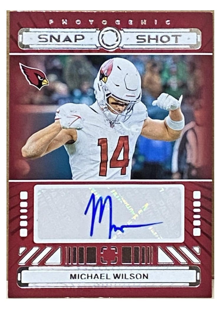2024 Panini Photogenic Snapshots Autographs Michael Wilson #SSA-MWN card
