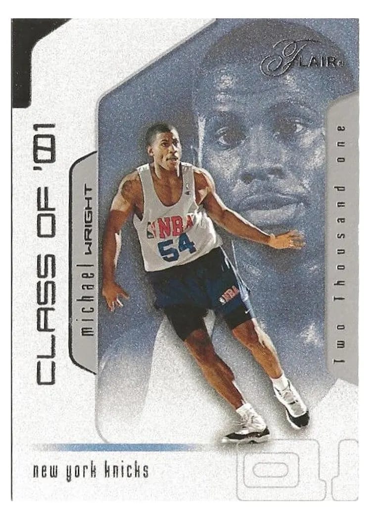 2001 Flair Michael Wright #120 card
