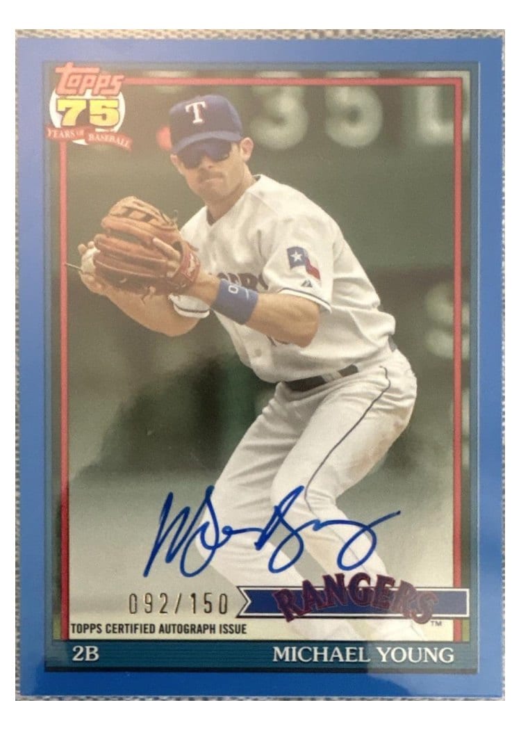 2026 Topps 1991 Topps Autographs Michael Young #91A-MYO card