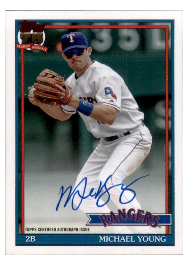 2026 Topps 1991 Topps Autographs Michael Young #91A-MYO card