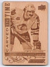 2024-25 Upper Deck Engrained Icons Carved in Time Michel Goulet #CT-GO card