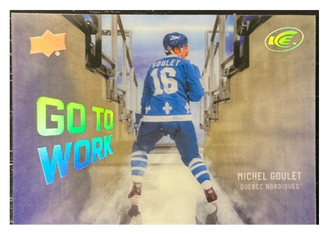2024-25 Upper Deck Ice Go to Work Michel Goulet #GTW-13 card