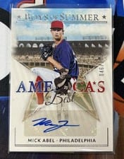 2024 Panini Boys of Summer America's Best Signatures Mick Abel #AME-MA card