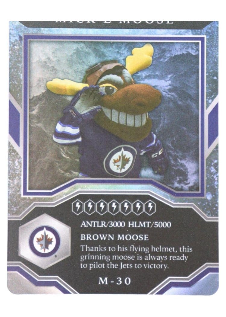 2021-22 Upper Deck MVP Mascot Gaming Cards Mick E Moose #M-30 card
