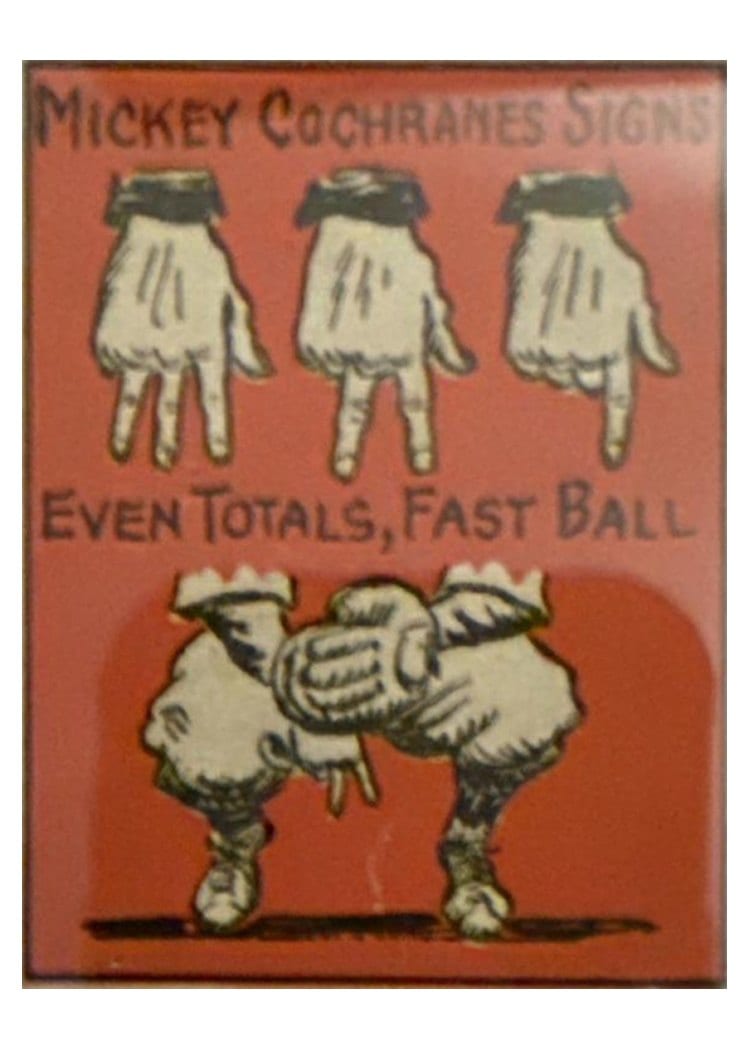 1935 Schutter Johnson Mickey Cochrane #32 card