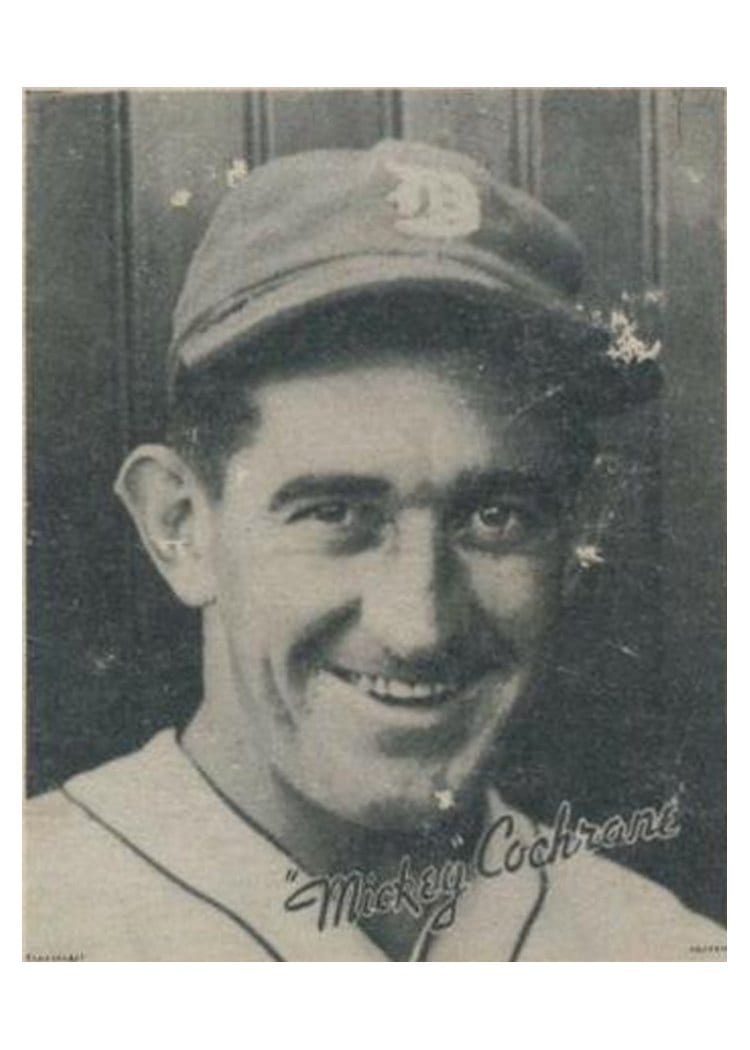 1936 Goudey 'Mickey' Cochrane card