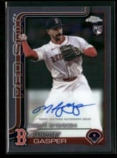 2025 Topps Chrome Update Rookie Debut Autographs Mickey Gasper #CRDA-MG card
