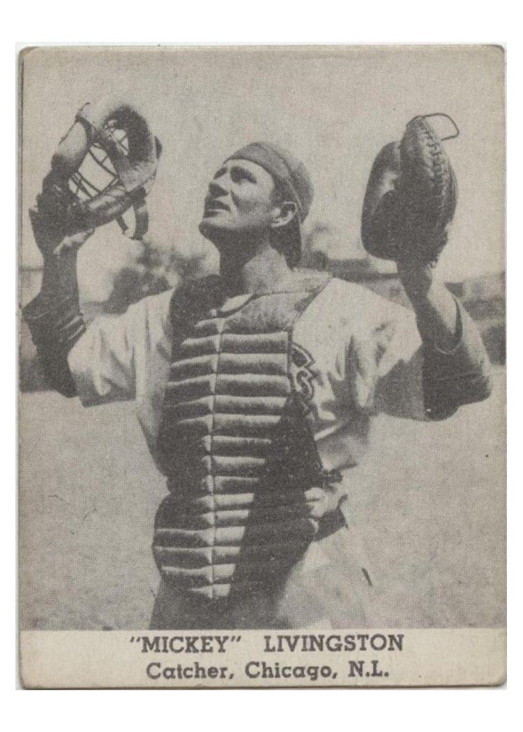 1947 Tip Top Bread 'Mickey' Livingston card