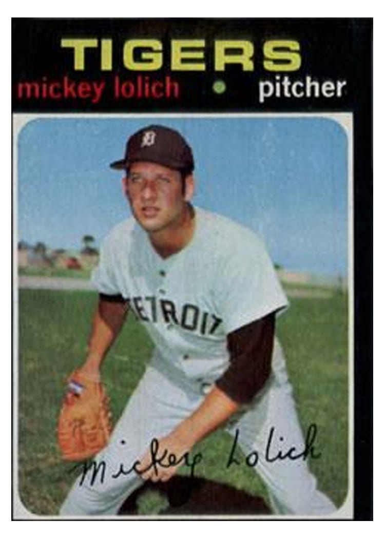 1971 Topps Mickey Lolich #133 card