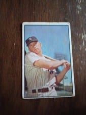 1953 Bowman Color Mickey Mantle #59 card