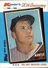 1982 Kmart Mickey Mantle #1 card