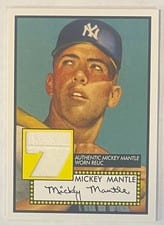 2006 Topps Mickey Mantle Retro Relic #7 card