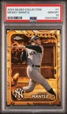 2024 Topps Gilded Collection Base Set Mickey Mantle #7 card