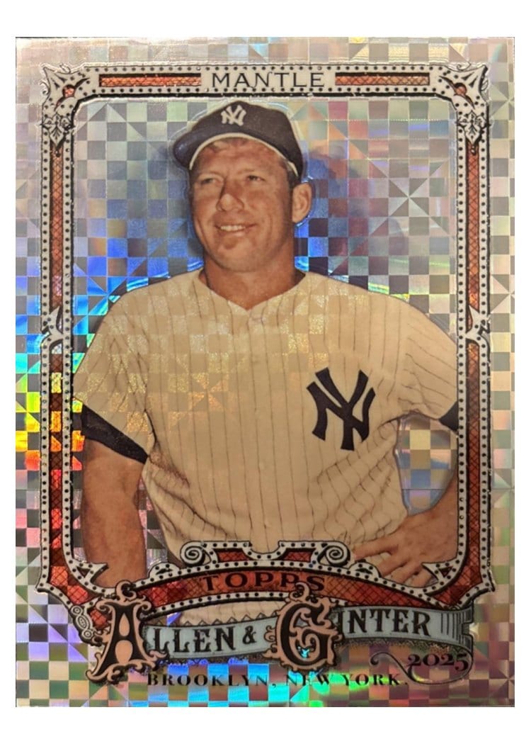 2025 Topps Allen and Ginter Mickey Mantle #19 card