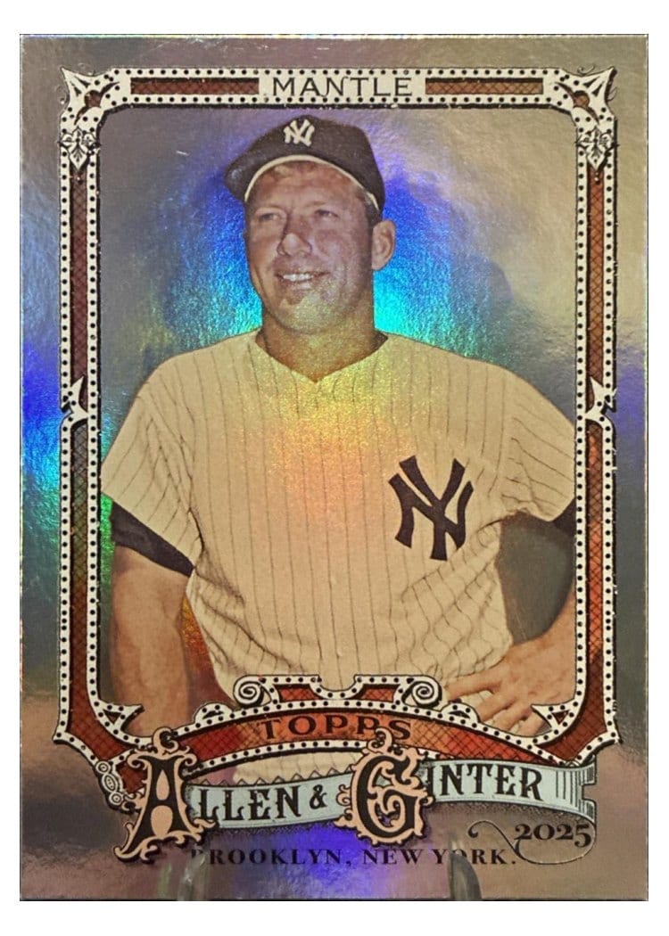 2025 Topps Allen and Ginter Mickey Mantle #19 card
