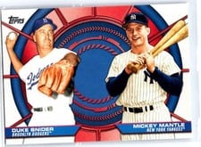 2025 Topps Dynamic Duo Mickey Mantle / Duke Snider #DD-13 card