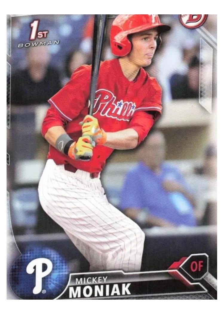 2016 Bowman Draft Mickey Moniak #BD-1 card