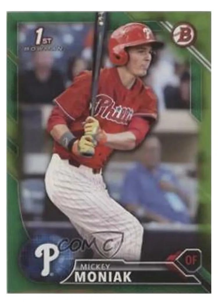 2016 Bowman Draft Mickey Moniak #BD-1 card