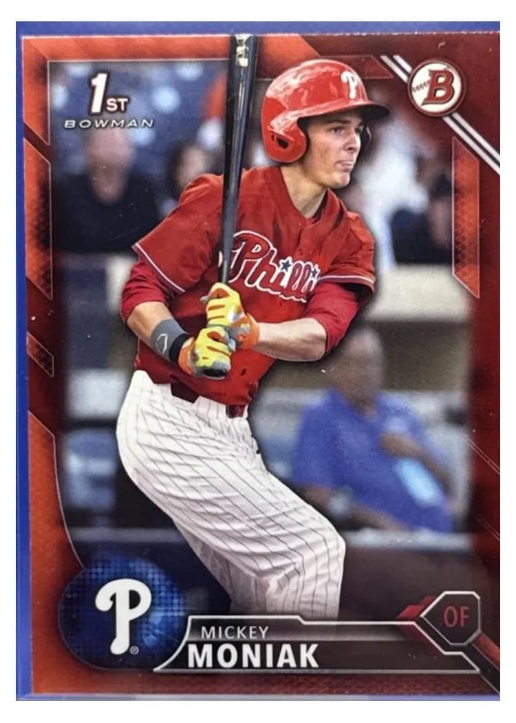 2016 Bowman Draft Mickey Moniak #BD-1 card