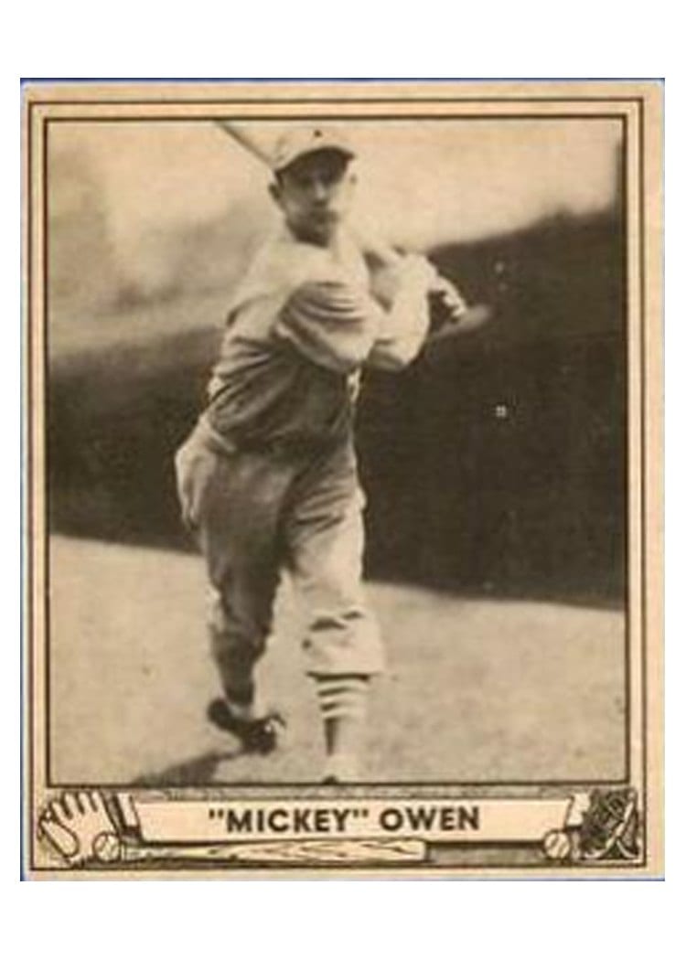 1940 Play Ball Mickey Owen #111 card