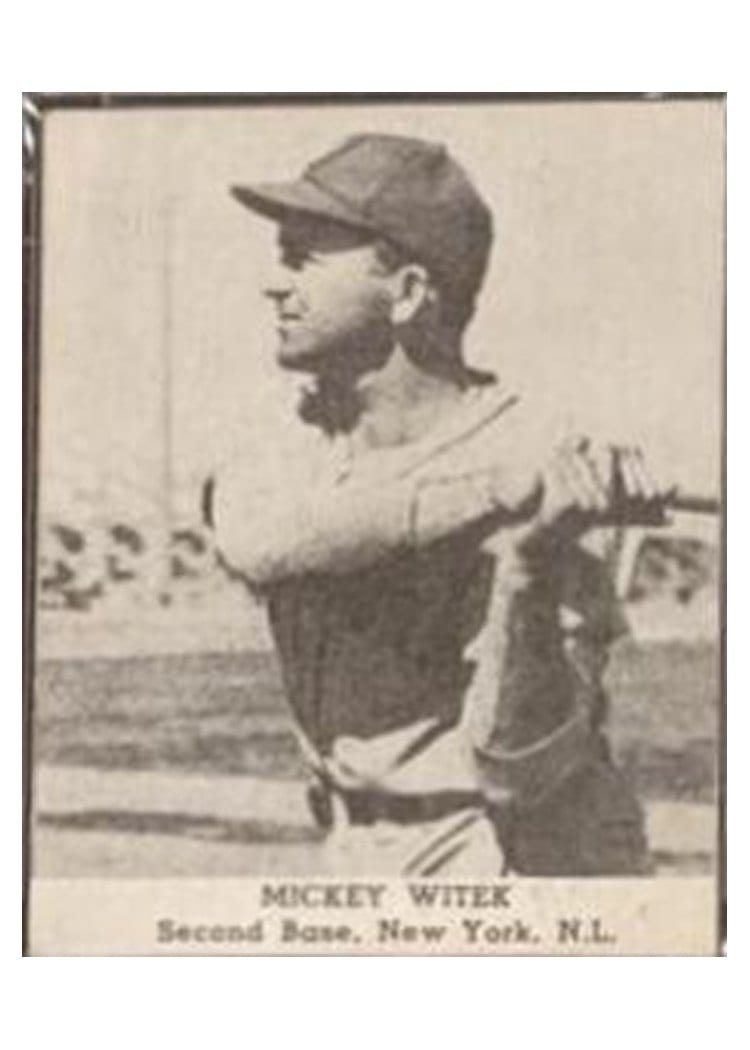 1947 Tip Top Bread Mickey Witek card