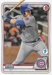 2020 Bowman 1st Edition Base Set Miguel Amaya #BFE-136 card