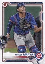 2021 Bowman Prospects Miguel Amaya #BP-148 card