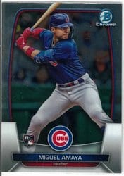 2023 Bowman Chrome Base Set Miguel Amaya #56 card