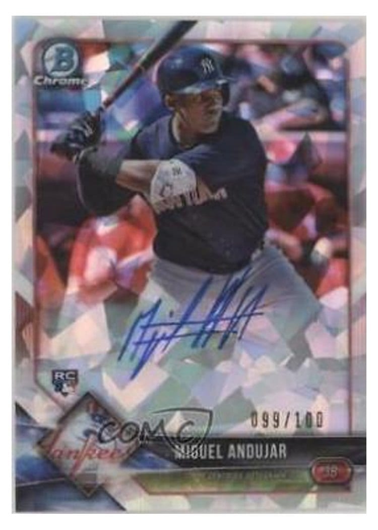 2018 Bowman Chrome Rookie Autographs Miguel Andujar #CRA-MA card