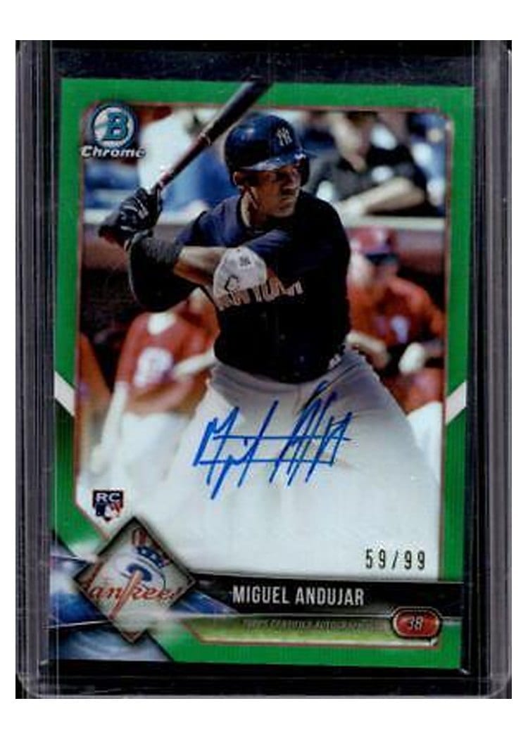2018 Bowman Chrome Rookie Autographs Miguel Andujar #CRA-MA card