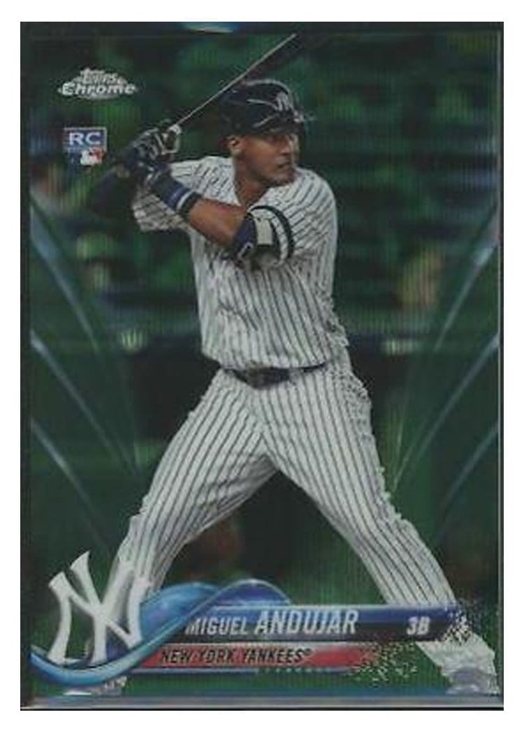 2018 Topps Chrome Base Set Miguel Andujar #14 card