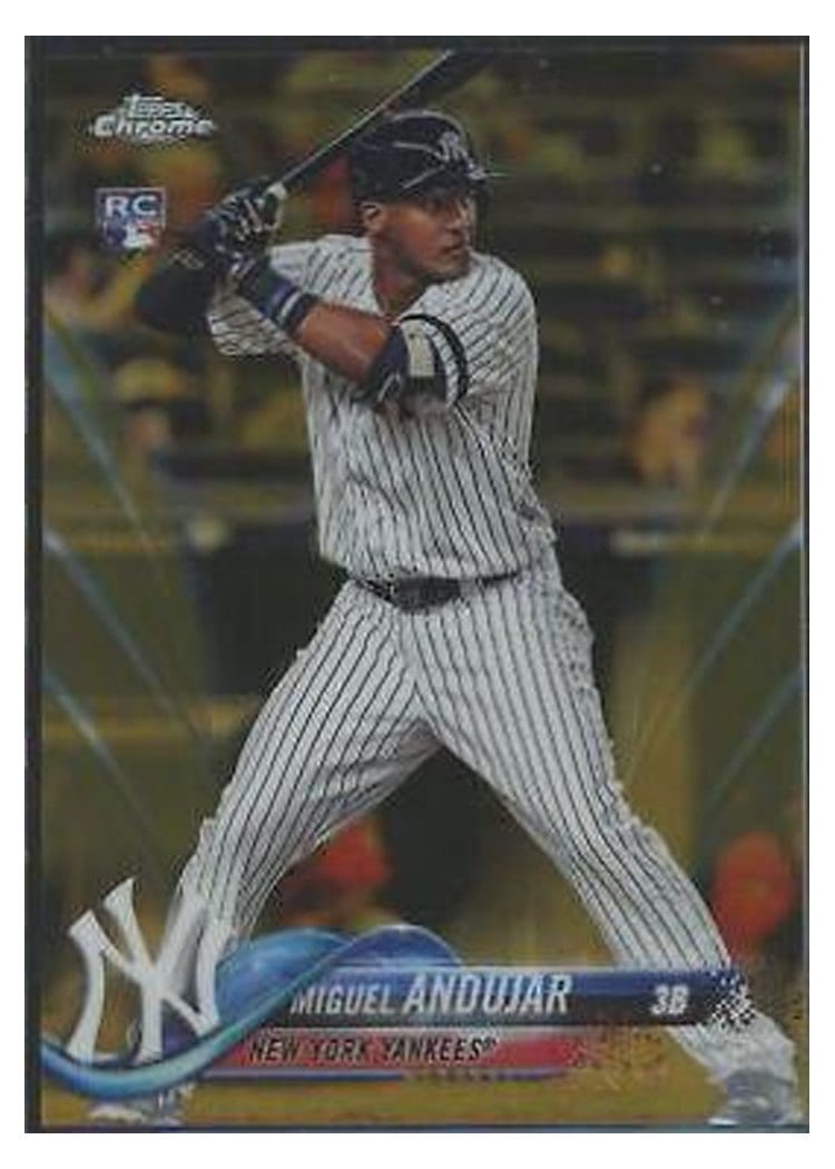 2018 Topps Chrome Base Set Miguel Andujar #14 card