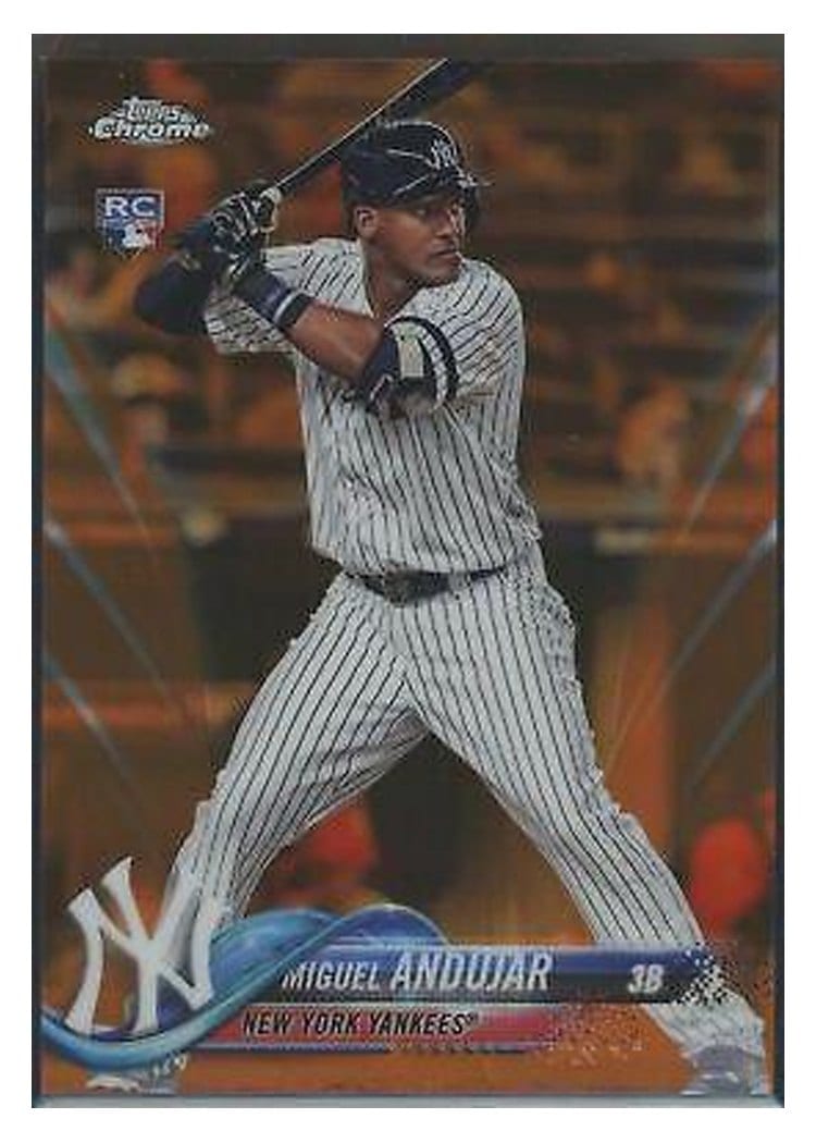 2018 Topps Chrome Base Set Miguel Andujar #14 card