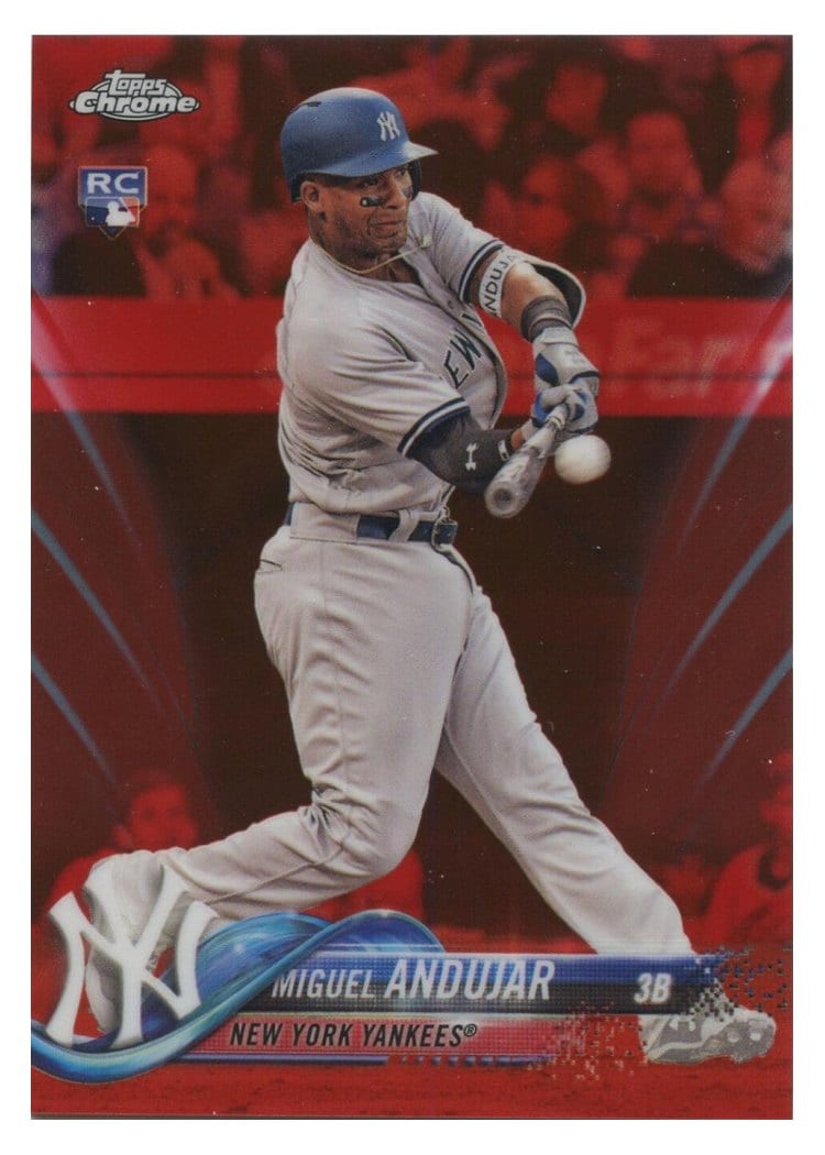 2018 Topps Chrome Base Set Miguel Andujar #14 card