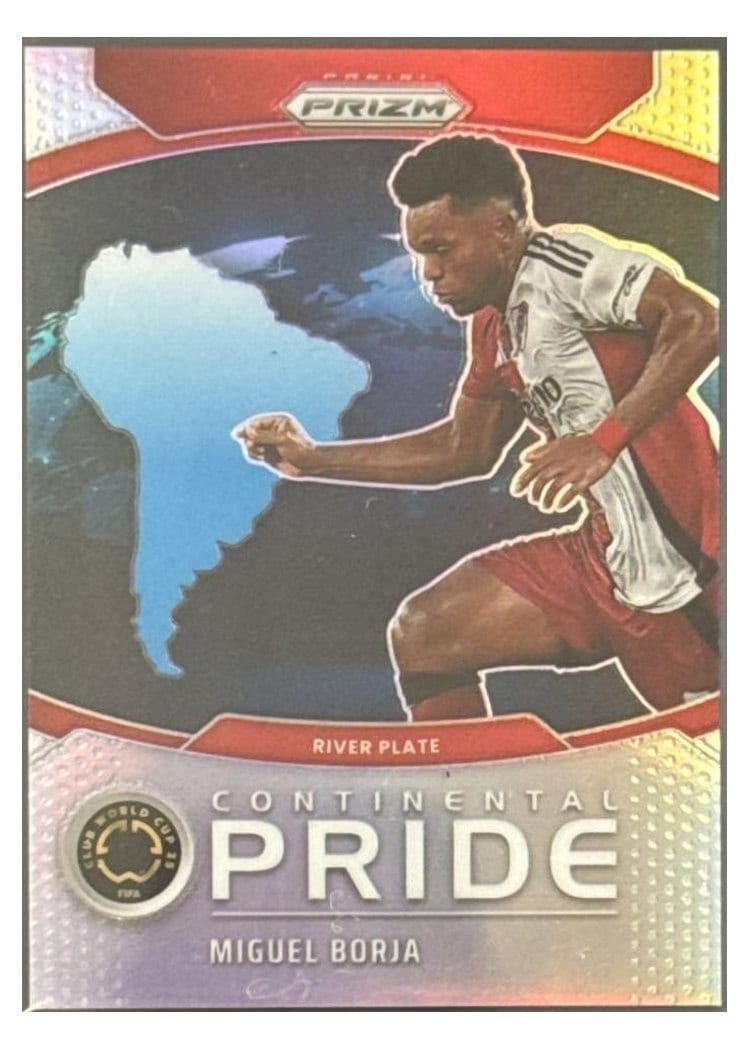 2025 Panini Prizm FIFA Club World Cup Continental Pride Miguel Borja #19 card