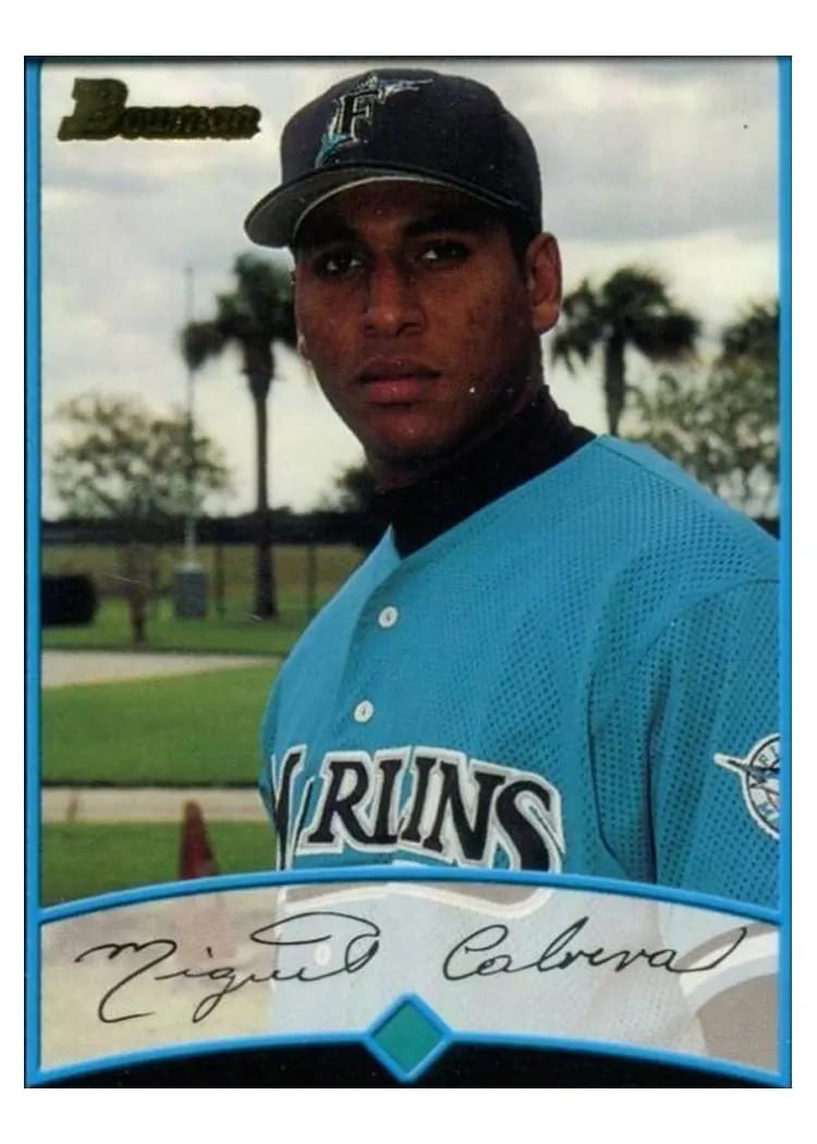 2001 Bowman Miguel Cabrera #299 card