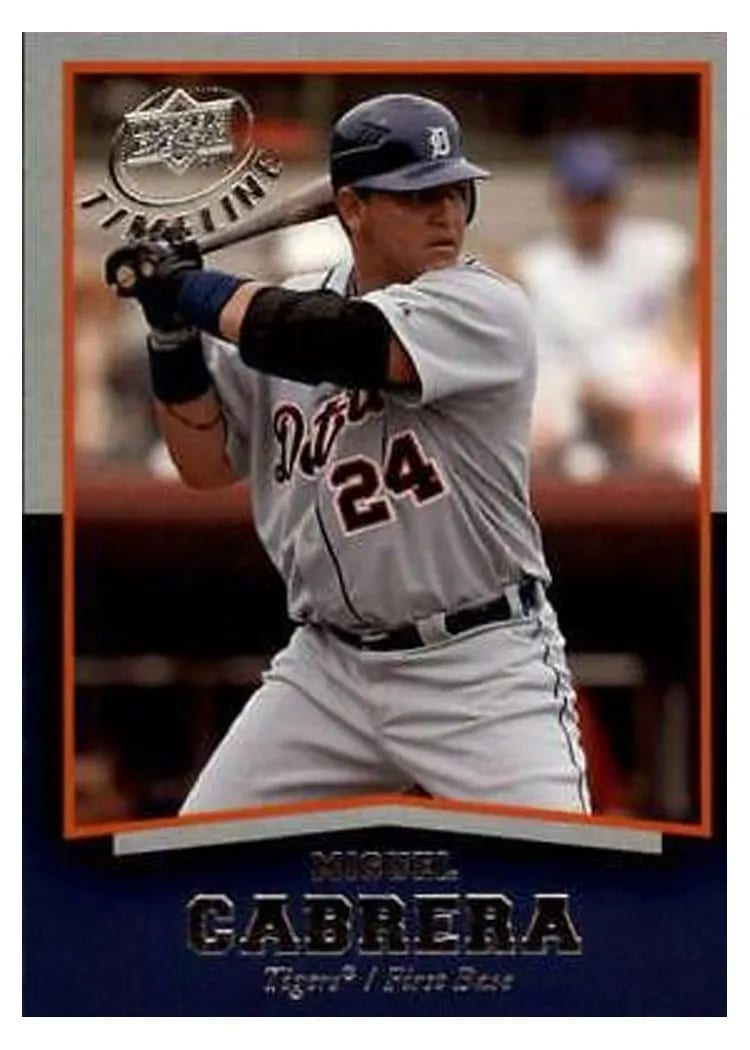 2008 Upper Deck Timeline Miguel Cabrera #40 card