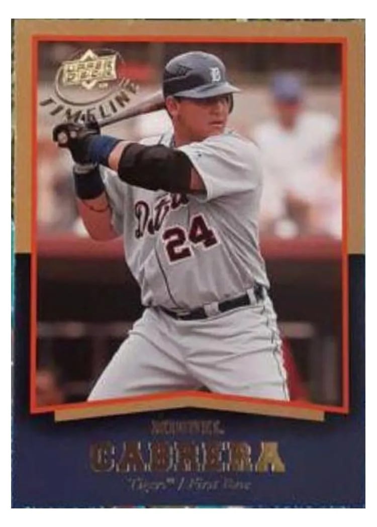 2008 Upper Deck Timeline Miguel Cabrera #40 card