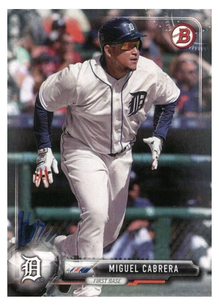 2017 Bowman Base Set Miguel Cabrera #28 card