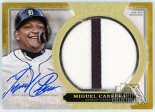 2020 Topps Five Star Autographed Jumbo Patch Miguel Cabrera #AJP-MC card
